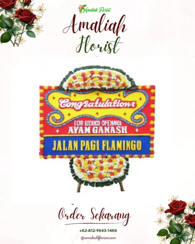 Bunga Papan Congratulation di Monjok Timur